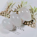 HY 3Pcs/ Set Clear Quartz Drilled Natural Yoni Eggs Set Kegel Exercise Stone Crafts
