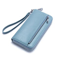 Luxury Designer Wallets for Women Large Capacity Card Holder Wallet Passport Holder Zipper Hand Bag with Strap Money Clip