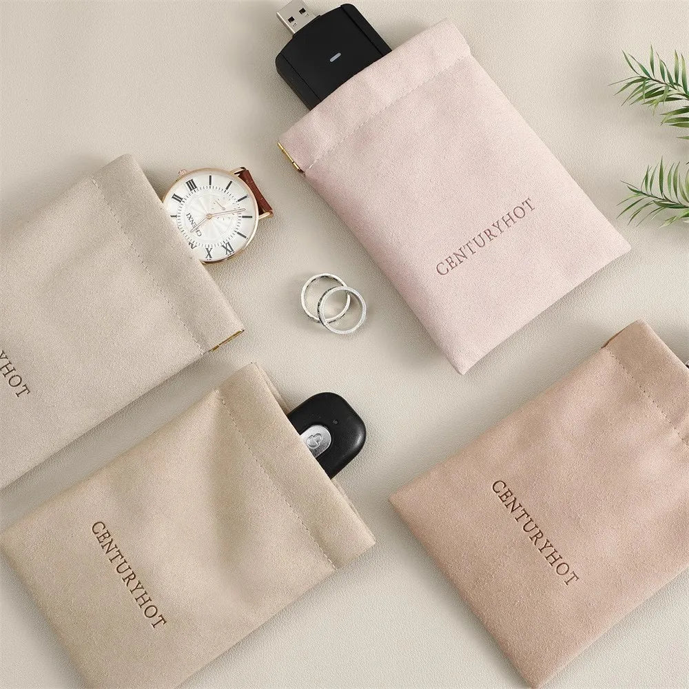 Custom Logo Printing Low MOQ Free Sample Custom Branded Durable Medium Drawstring Pouch Christmas Gift Bag