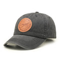 OEM Terry Oxford Denim Stone Washed Unstructured Baseball Cap Hand Embroidery Custom Leather Patch 6 Panel Dad Fruit Dot Argyle