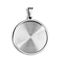 Large Stainless Steel Round Blank Oval Bases for Pendants Tray Cabochon Bases Setting Jewelry Making Supplies