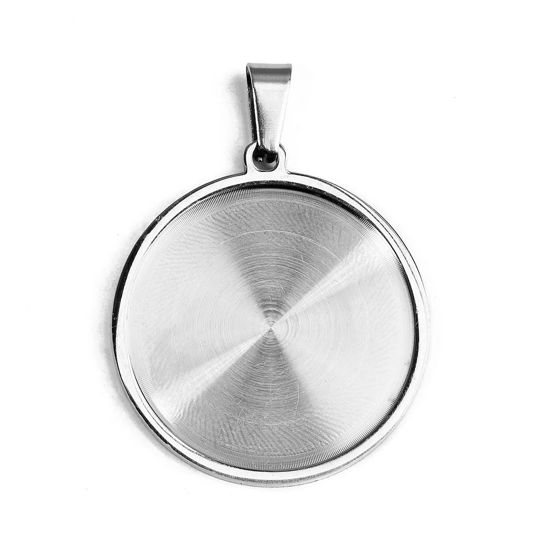 Large Stainless Steel Round Blank Oval Bases for Pendants Tray Cabochon Bases Setting Jewelry Making Supplies