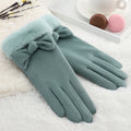 Cute Girls Warm Gloves Plush Lining Winter Smartphone Touchscreen Gloves