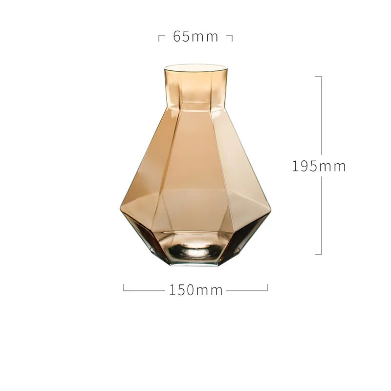 Colored Glass Water Jug Bedside Carafe Beverage Dispenser