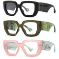 2022 Luxury Square Blue Light Blocking Reading Glasses Women Ladies Computer Women's  Glasses Frame Eyeglasses