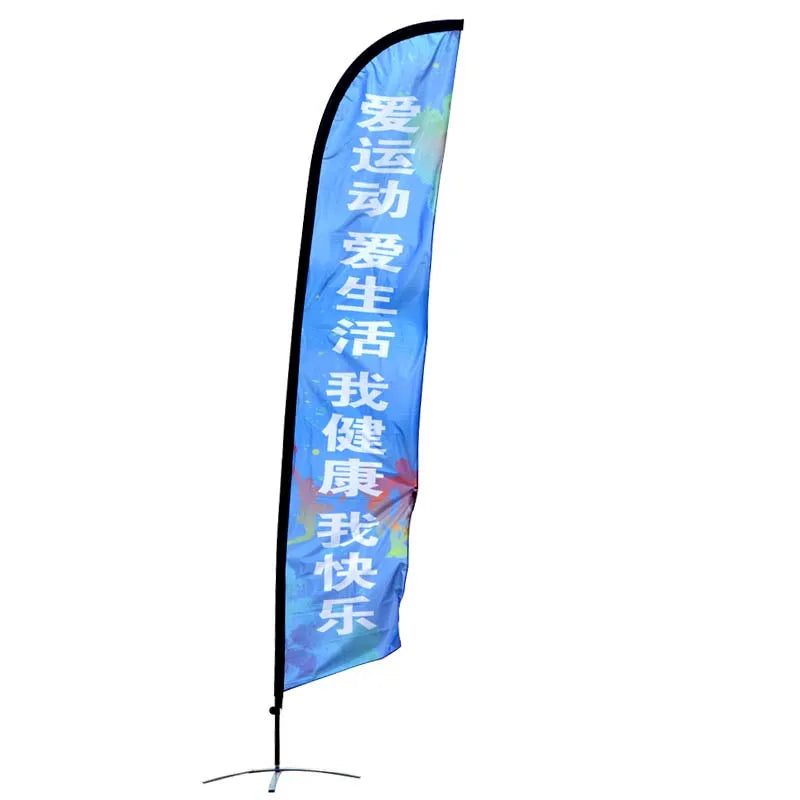 Teardrop Flying Banner Beach Flagpole Sale Now Open House Car Wash Swooper Custom Printed Feather Flag