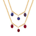 China Wholesale Charmed Design Stainless Steel 18K Gold Plated Pendant Jewelry Necklace for Women
