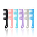 Free Sample Large Wide Tooth Plastic Salon Fashion Detangling Hair Brush Paddle Anti-Static Round Handle Long Curly for Hair