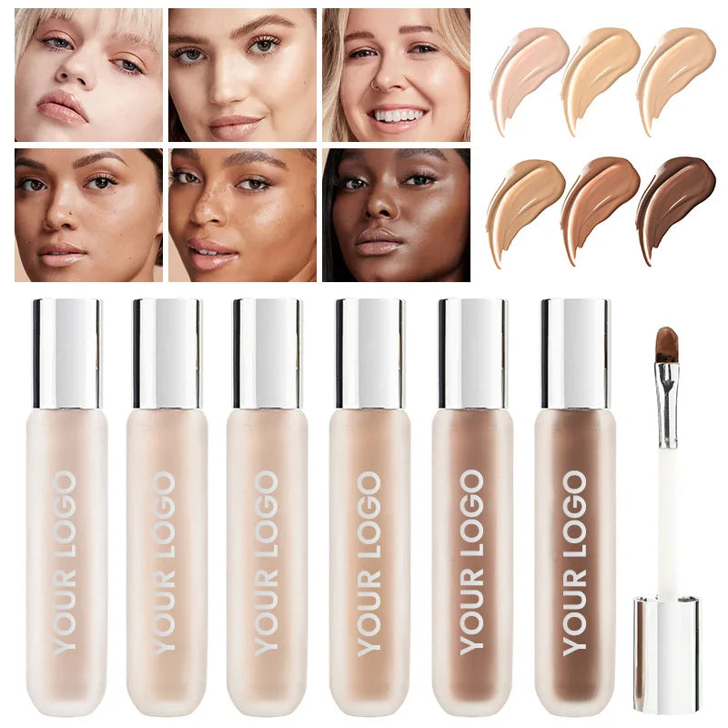 Vegan High Definition Liquid Foundation Concealer Customize All Skin Tone Full Coverage Matte Liquid Concealer Private Label