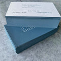 Custom Business Cards Cotton Cardboard Letterpress Printing Colored Edge CMYK Color Embossed Finish Custom Logo Custom Size