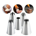 Factory Customized 5-Piece Stainless Steel Decoration Mouth Set for Baking Cake Biscuit Cream Cream Baking Tool OPP Bag 1pc