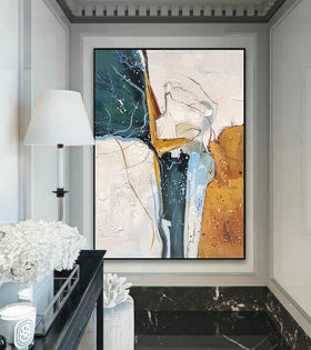 Wholesale Modern Abstract Oil Painting on Canvas Handmade Living Room Wall Art