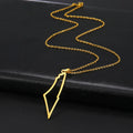 Hot Sales Islamic Pendant Necklace Personality Stainless Steel Hollow Mountain Necklace Popular Jewelry Gifts for Women Men
