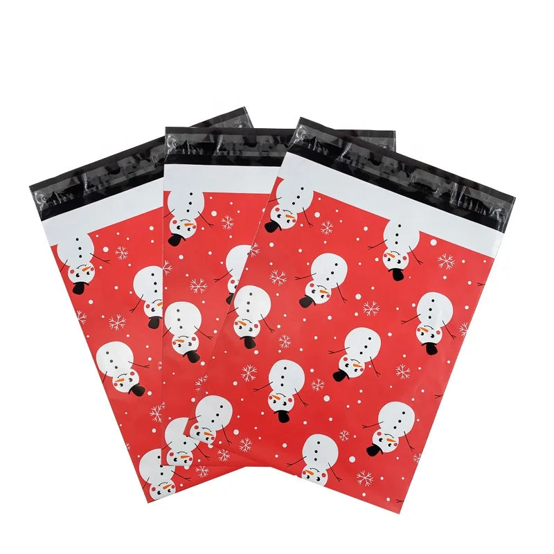 Christmas Coloured Postage Bags Red Bubble Mailer Colored Poly Mailers