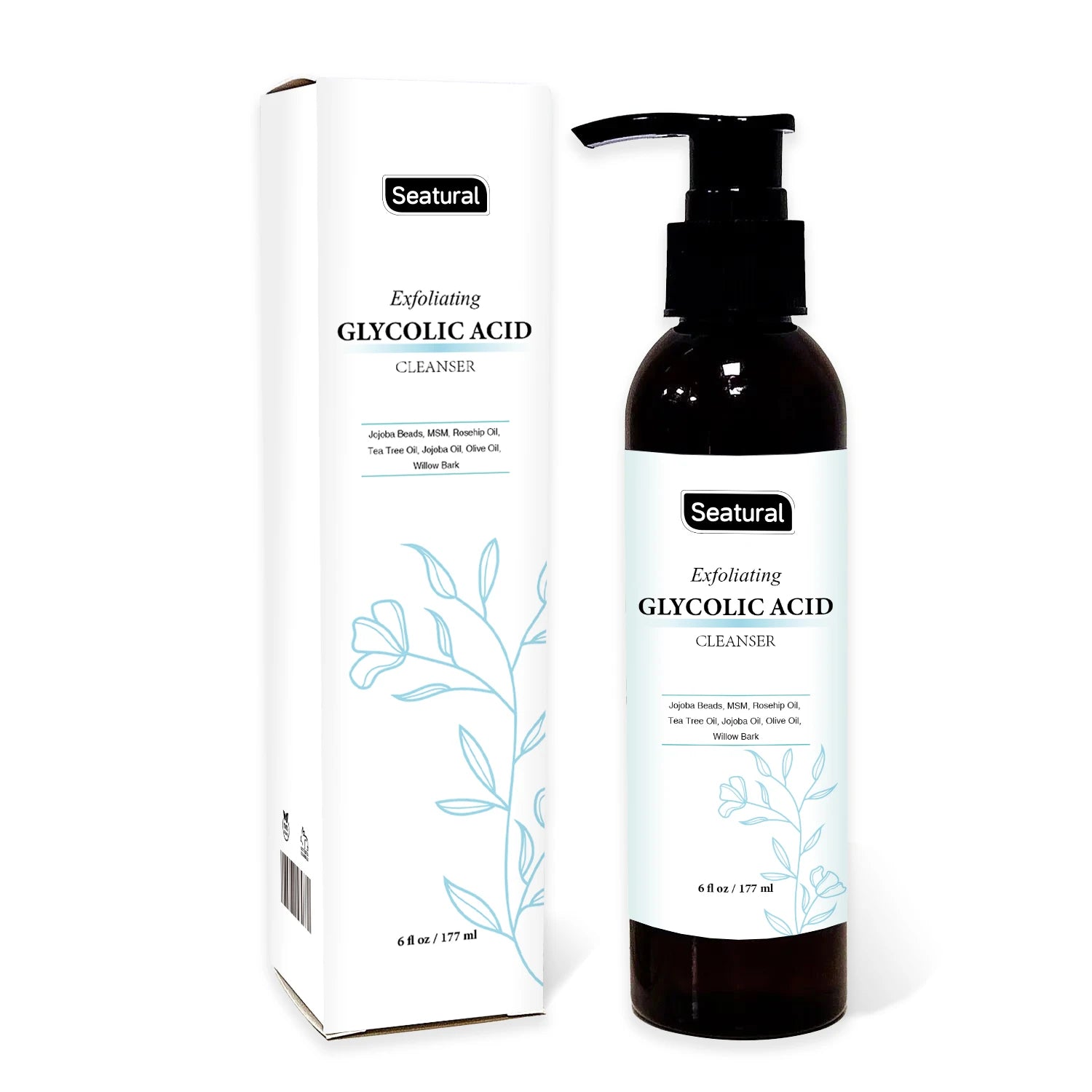 Custom Your Logo Vegan Exfoliating Cleanser Glycolic Acid Face Wash