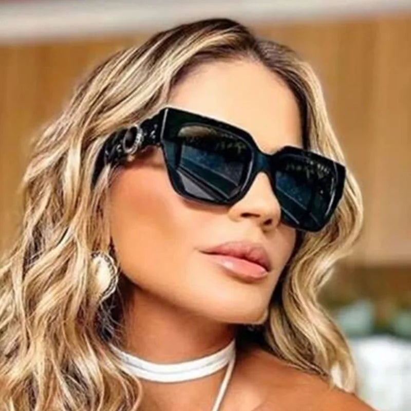 2024  Top Seller New Design Latest Fashion Factory Direct Sale Women Oversized PC Frame Sunglasses