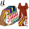 Shaoxing Best Price Various Colors of Optional Polyester Micronesian Style Mumu Dress Fabrics by the Yard