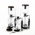 New Home Style Siphon Coffee Maker Tea Siphon Pot Vacuum Coffeemaker Glass Type Coffee Machine Filter 3cup