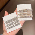 B.PHNE Fashion Hair Accessories Rhinestone Barrettes Sweet Hair Clip Set Metal Hairpins for Women Girl