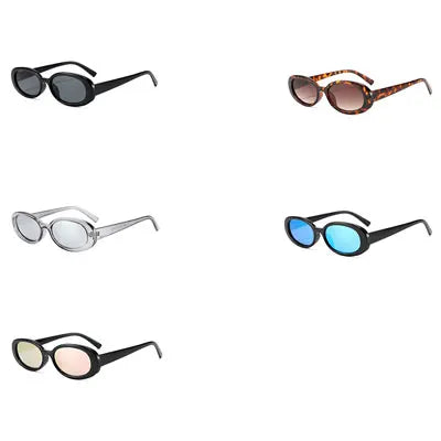 CONCHEN Trendy Sunglasses Custom logo Handmade PC Sun Glasses for Men Women Oval Frame Sun Glasses