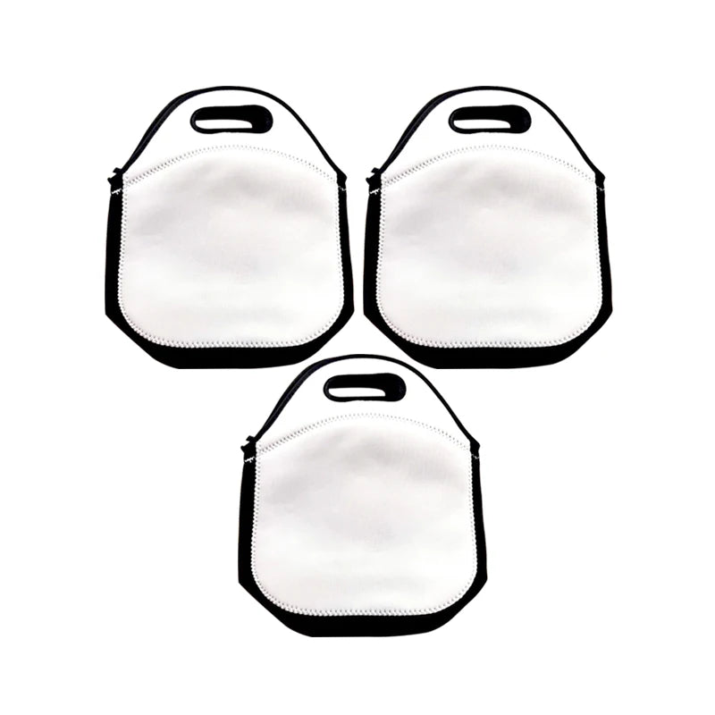 Wholesale Eco-Friendly Sublimation Neoprene Insulated Lunch Tote Bag Kids/Adult Neoprene Lunch Bag