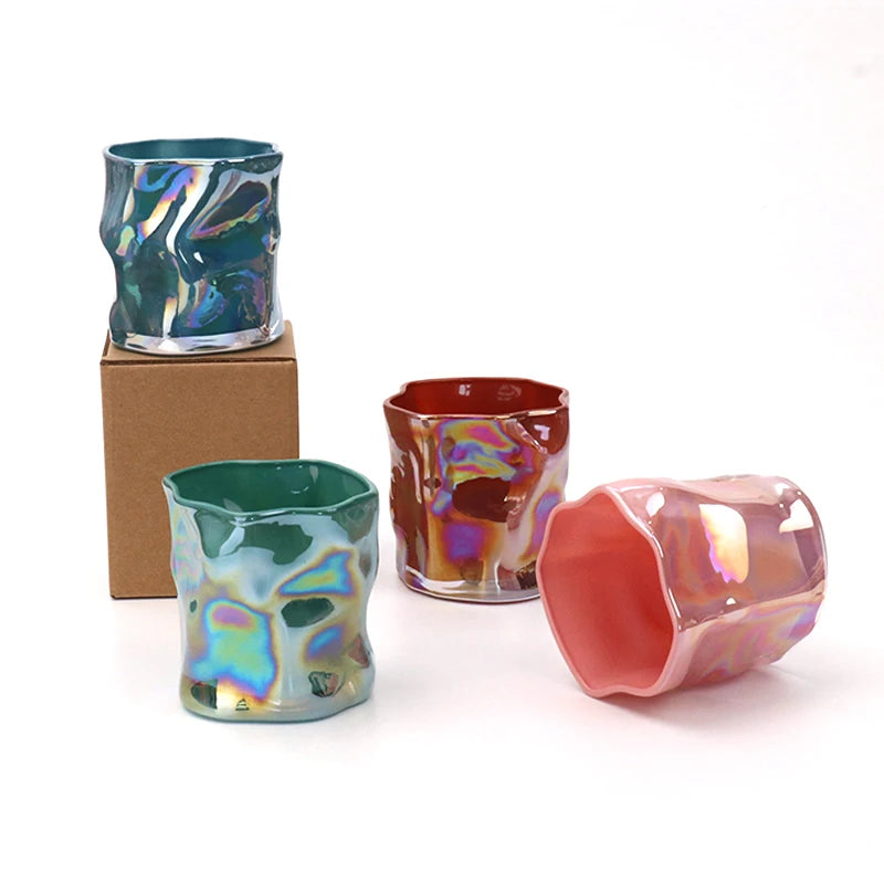 Wholesale Custom Multicolor Latest Multipurpose Unique Style Luxury Candle Jar