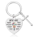 2025 Hot Sales Stainless Steel Keychain - for Girlfriend's Birthday As a Gift for Friends on Christmas Heart-shaped Keychain