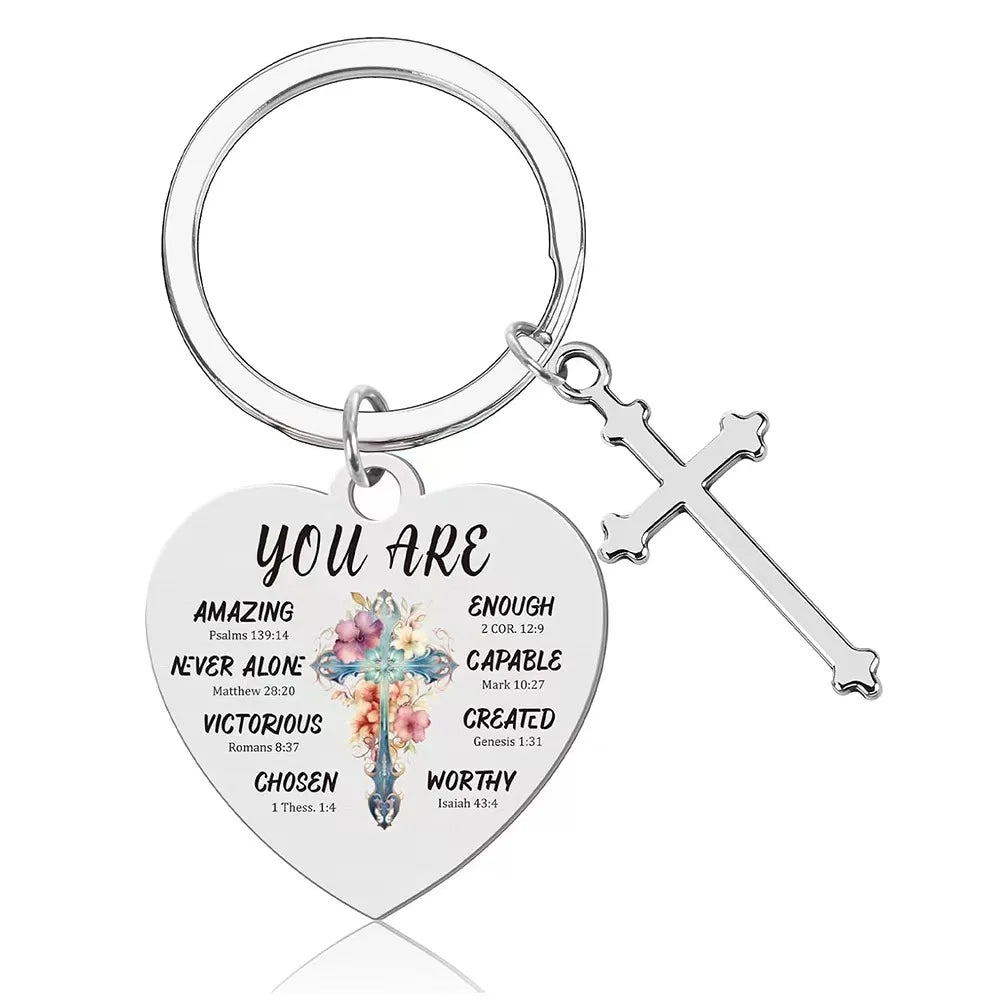 2025 Hot Sales Stainless Steel Keychain - for Girlfriend's Birthday As a Gift for Friends on Christmas Heart-shaped Keychain