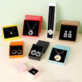 High-End Jewelry Box Packaging Fancy Paper Earring Necklace Bracelet Packed Box Custom Logo Gift Box With Velvet for Jewelry
