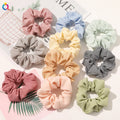 QIYUE Checkered Pattern Scrunchy Scrunchies Chouchou Hair Band Ponytail Tie Holder
