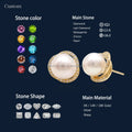 Traditional Elegant Pearl Earring Studs Gold Jewelry Genuine Real 14K Solid Gold Natural Mined Diamond Studs Luxury Jewelry