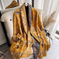 Zifeng OEM Schal Premium Warm Ladies Printed Scarf Tassel Cashmere Shawl