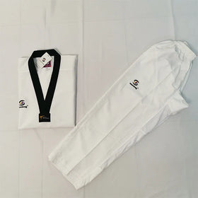WTF Cotton Dobok Taekwondo Uniform with Custom Logo Embroidery Martial Arts Equipment