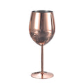 Tumbler Stem Luxury Copper Plated Goblets Metal Cocktail Wine Glasses Stainless Steel Red Wine Glass Champagne Cup