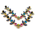 Summer Luxury Beach Sandals Accessories Gold Metal Colorful Acrylic Rhinestone Shoe Chain for Women Flip-Flop Slipper Decoration