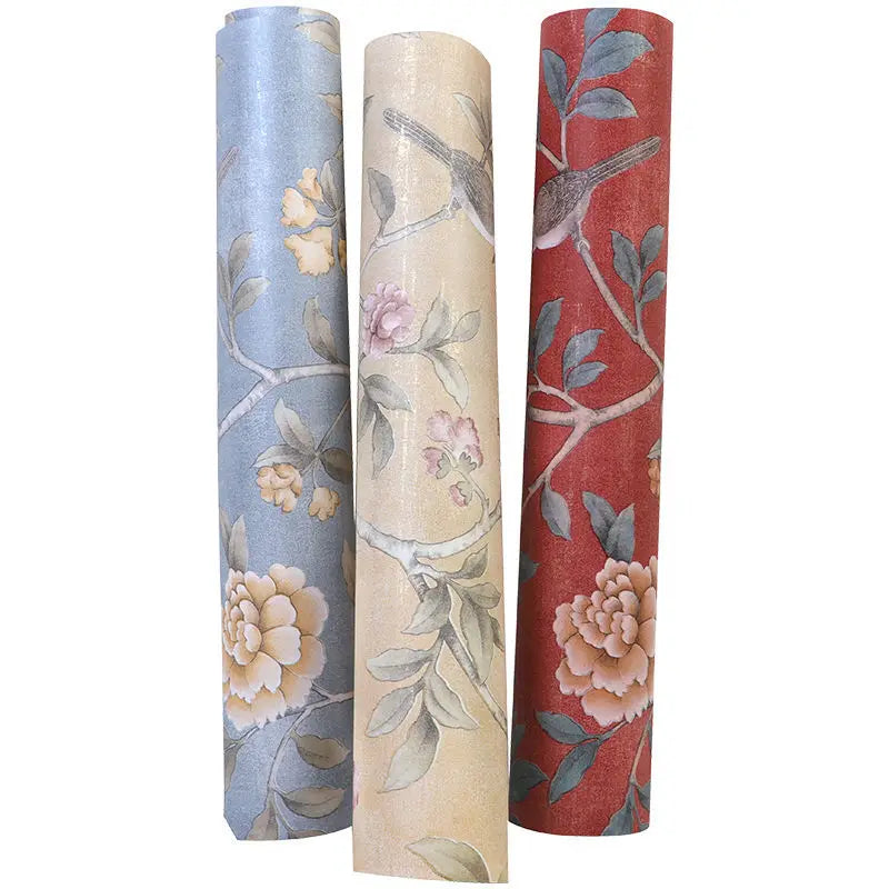Classic Chinese Trees and Flowers Non Woven Wall Papers Decor Wallpaper Wall Bedroom Living Room Peel and Stick Wallpaper