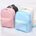 Fashionable Cute Nylon School Backpacks for Boys&Girls Children Teenagers Waterproof Zipper Character Candy Color Schoolbag