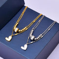 Elegant Double Layer Foot Chain Anklet Waterproof Lucky Beads 18k Gold Plated Stainless Steel Heart Anklets for Women