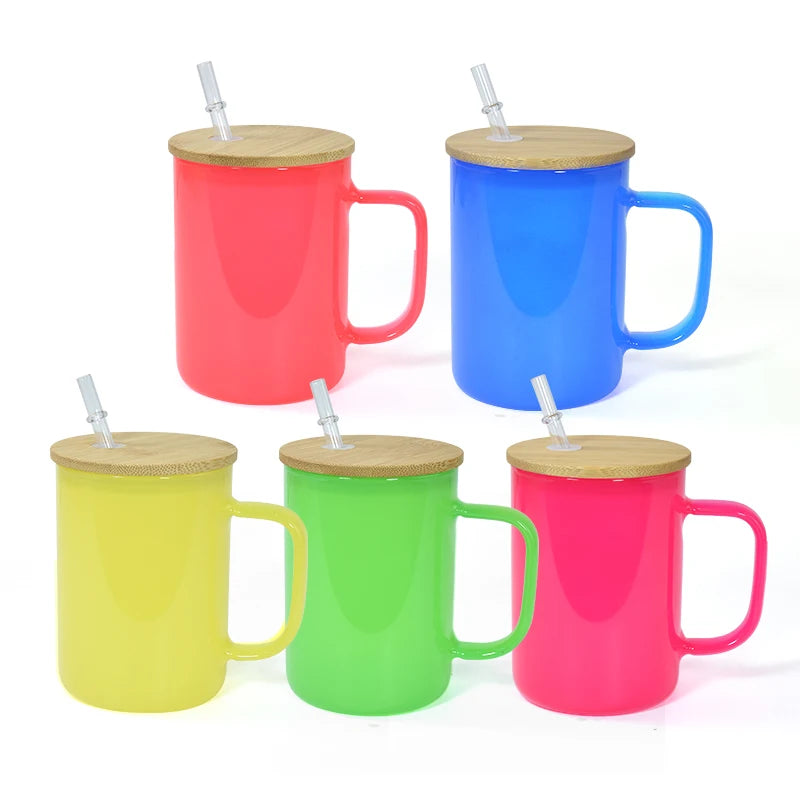 Wholesale Drinkware Custom Water Glass Set Reusable Coffee Cups Milk Juice Cappuccino Glass Coffee Cup Glass Coffee Mug
