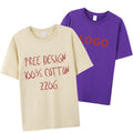 100% Cotton 220gsm OEM Men Women Unisex Customizable  Blank Casual t Shirt Men's T-shirt