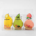 Best Sell Wholesale Creative Gifts Beauty Latex-free Fruits Shape Lemon Peach Avocado Makeup Sponges Cosmetic Tools