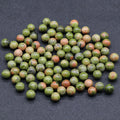 DIY Customized Factory-made Unakite Round Beads Support DIY Bracelet Necklace Earrings
