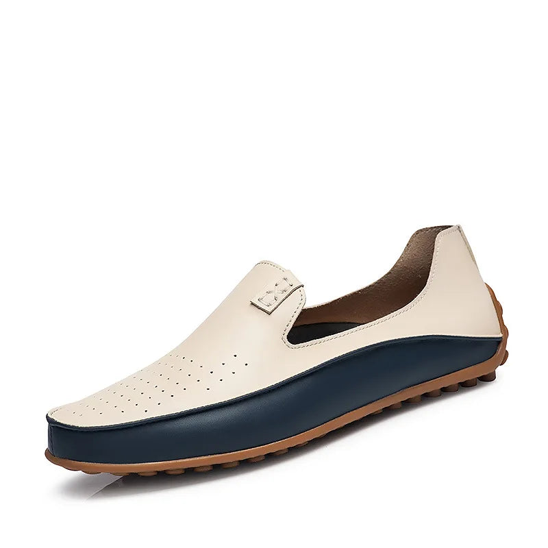 Big Size Men's Loafers Slip on Men Leather Shoes Casual Brand Wedding Shoes