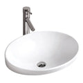 Sanitary Ware Lavabo Ceramic Cabinet Basin Oval Semi Counter Bathroom Wash Hand Basin Sink