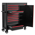 GATmatic 10 Drawers Heavy Duty Steel Tool Trolley Rolling Cabinet Industrial Grade Garage Workshop Organizer Chest