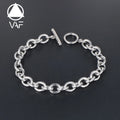 VAF IO Simple Personality Stainless Steel Bracelet Creative Gold/Silver/Black Men'S Bracelet Trendy Men