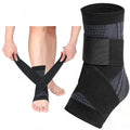 Ankle Brace Compression Sleeve With Adjustable Strap Arch Support Foot Stabilizer Wrap for Plantar Fasciitis Achilles Tendonitis