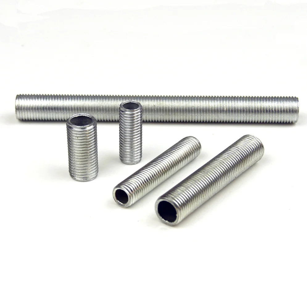 SDPSI DCTM6 M10 M12 Aluminum Hollow Threaded Rod Cheap Price Decorative Light with Zinc Finish Metric Measurement System