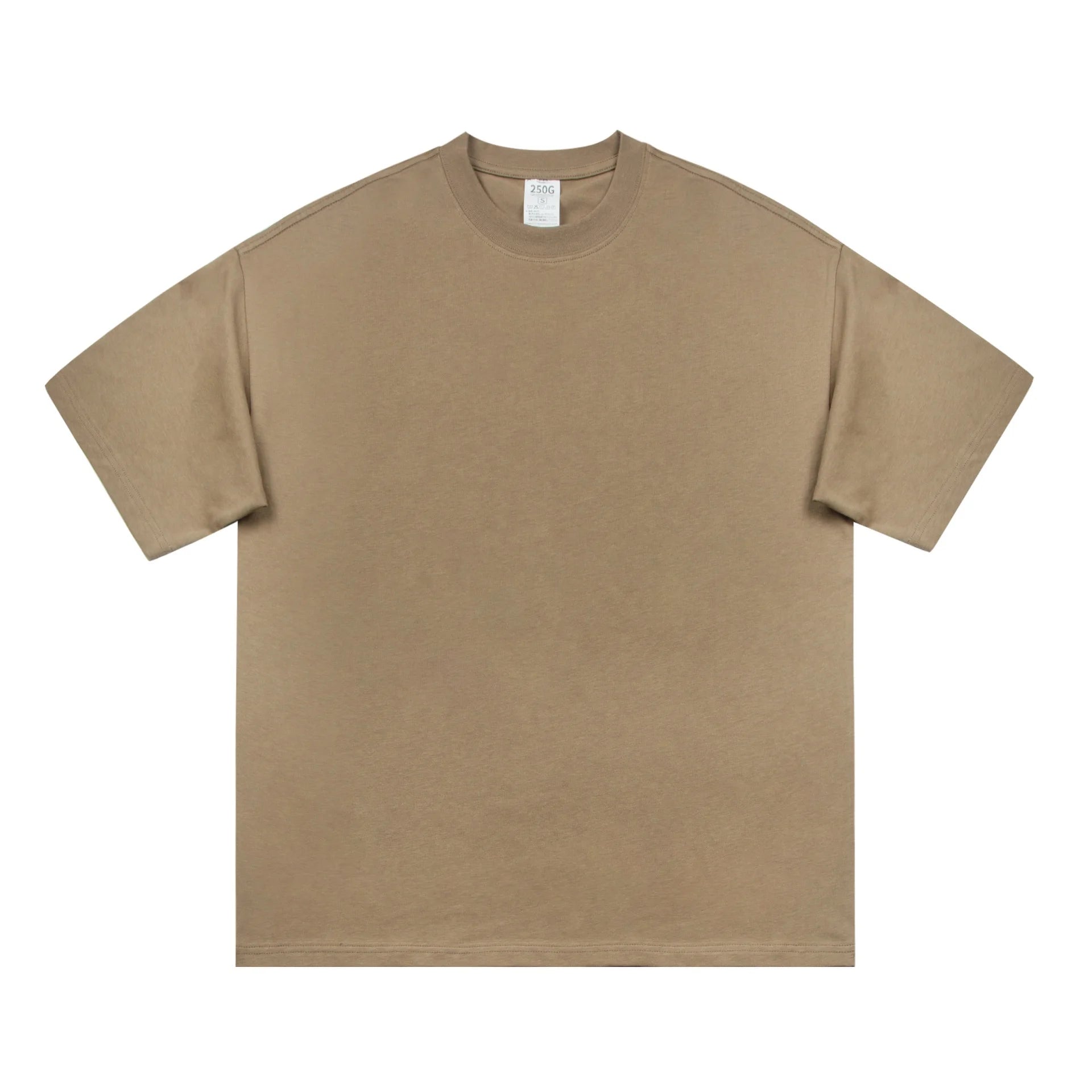 2022 Wholesale Plain T-shirt Oversize T-shirt 250gsm Cotton Heavyweight T-shirt