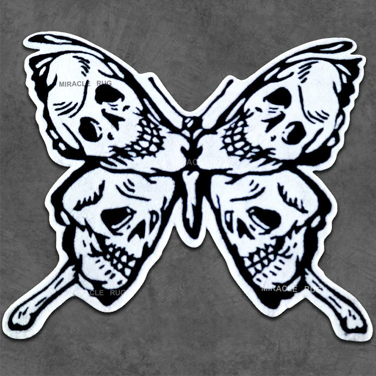 Personalized butterfly Carpet Custom Moth Living Room Cartoon 3d Tufting Door Mats Designer Butterfly Shaped Rug for Adults